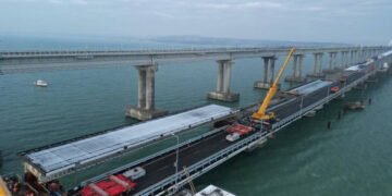 В россии заявили, что ремонтные работы Крымского моста планируют закончить до марта 2023 года