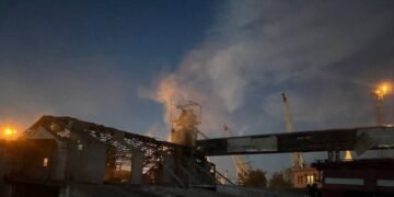 Россия вновь нанесла удар по портовой инфраструктуре на Дунае