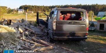 Оккупанты обстреляли жилые дома на Харьковщине