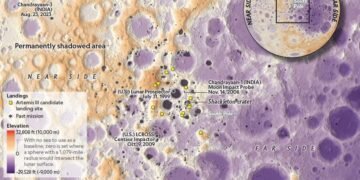 NASA показало возможное место посадки миссии Artemis 3 – фото