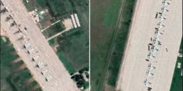 Лайфхак на авиабазе “Энгельс”: как оккупанты “защищают” Ту-95МС. ФОТО
