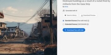 Adobe продает фейковые изображения конфликта в секторе Газа, созданные ИИ