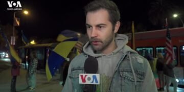 Украинцы Калифорнии протестуют