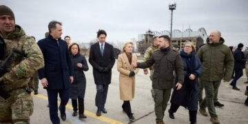 Европейские лидеры посетили Киев во вторую годовщину войны
