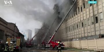 Бойцы Нацгвардии Украины подняли флаг над Серебрянским лесом