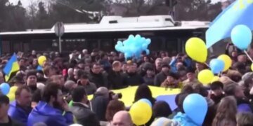 210-летие со дня рождения Тараса Шевченко:  ВИДЕО митинга против оккупации Симферополя
