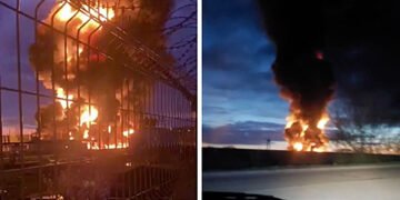 “Великий вогонь горить”: дрони атакували НПЗ в кількох областях Росії та завод. ВІДЕО