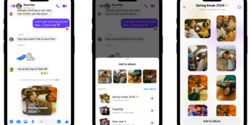 В Facebook Messenger теперь можно создавать совместные альбомы в чате и отправлять HD-фото
