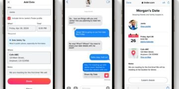 Новая функция в Tinder позволяет поделиться информацией о свидании с родными и друзьями