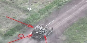 Стая дронов ВСУ растерзала Т-90М “Прорыв”: танк ослепили, остановили и сожгли. ВИДЕО