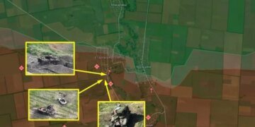 Под Старомайорским ВСУ устроили кладбище техники РФ, тела оккупантов – рядом –