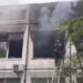 В Москве горит административное здание. ВИДЕО