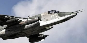 Нацгвардія України повідомляє про знищення ворожого штурмовика Су-25 ПЗРК «Ігла»