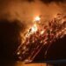 Мощный лесной пожар произошёл в бухте Инал в Краснодарском крае РФ. ВИДЕО