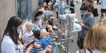 “Постраждали майже всі корпуси”: наслідки удару по “Охматдиту” в Києві. ФОТО