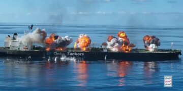 Йеменские хуситы взорвали греческий танкер в Красном море. ВИДЕО