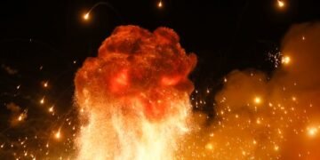 В Воронежской области из-за атаки дронов горит склад боеприпасов
