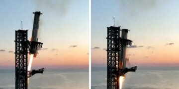 Впервые в истории космонавтики: SpaceX смогла посадить носитель Super Heavy на стартовую площадку. ВИДЕО