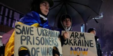 В США прошли акции, приуроченные к 1000 дню полномасштабного российского вторжения в Украину