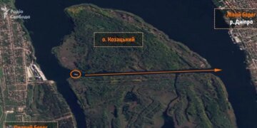 Оккупанты пытаются высадиться на один из крупнейших островов в устье Днепра
