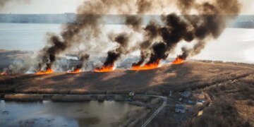 Екологічна катастрофа в Україні: вогонь охопив тисячі гектарів, палають ліси та поля. ВІДЕО