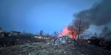 Десятки дронов атаковали Москву и Подмосковье, власти заявили, что есть погибший и раненые