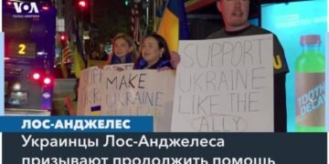 Протест украинской общины