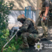 У Києві поряд з багатоповерхівкою впав збитий російський дрон, що не здетонував