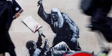 У Лондоні з’явилося нове графіті Бенксі