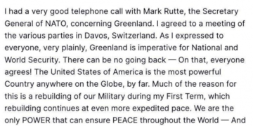 Трамп анонсував зустрічі в Давосі з приводу Гренландії