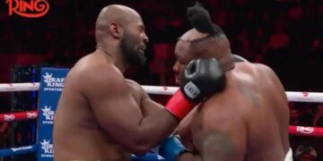Бой с «огненным» и лысиной: Джарелл Миллер потерял волосы под градом ударов соперника. ВИДЕО
