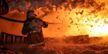 російські війська атакували промисловий об'єкт на Полтавщині, виникли пожежі – ДСНС