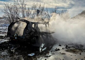 В Харьковской области российский дрон атаковал автомобиль медиков: одна женщина погибла, трое ранены. ФОТО