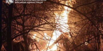 После массированной воздушной атаки в Днепре пожар, поврежденные дома и раненые дети