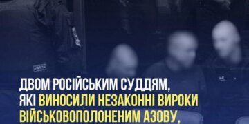 Двом суддям рф оголосили підозру у воєнному злочині за незаконні вироки бійцям "Азову"