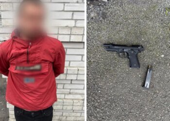 Пьяный мужчина с «пистолетом» напугал людей в Киеве — его задержали