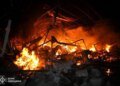Виникло кілька осередків займання – у ДСНС показали наслідки атаки на Одещину