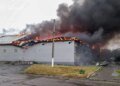 росіяни двічі за добу атакували Балаклію та спалили місцевий храм