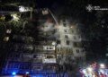У Черкасах через атаку дрона загорілась багатоповерхівка, 11 людей травмовано