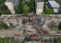 ДСНС показала, як зараз виглядає місце удару рф у Києві