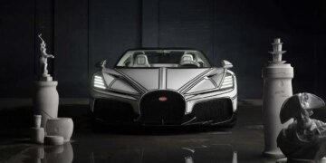 Bugatti представила унікальний гіперкар W16 Mistral Blanc Éternel з порцеляною