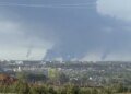 У нижньокамську в рф після атаки дронів фіксують пожежу в промзоні з НПЗ