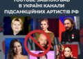 В Україні заблокували YouTube-канал ані лорак та інших російських артистів-пропагандистів