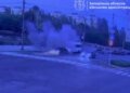 Дрон попал в маршрутку с пассажирами в Запорожье — момент удара попал на ВИДЕО