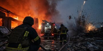 Россия вновь обстреляла спасателей во время ликвидации последствий авиаудара по Краматорску