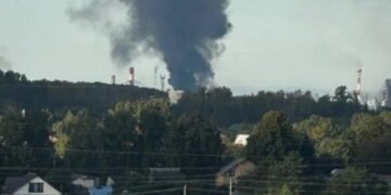 БПЛА атакували рязанський НПЗ: росіяни підняли гвинтокрил Ка-52