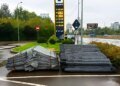 Укрнафта встановлює габіони навколо АЗС у Києві через загрозу атак