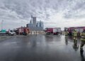 Масштабный пожар в Польше: на зерносушилке взорвались газовые резервуары