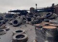 Топливо из старых покрышек: в Запорожской области разоблачили нелегальное производство, нанесшее природе ущерб на 12,6 миллиона