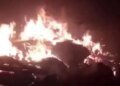 После атаки под Одессой горит приют для собак